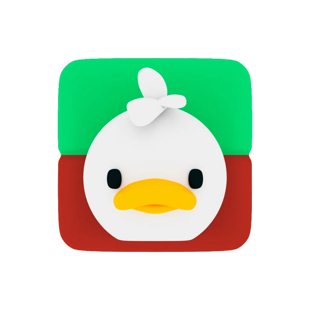 Quackler game icon on white