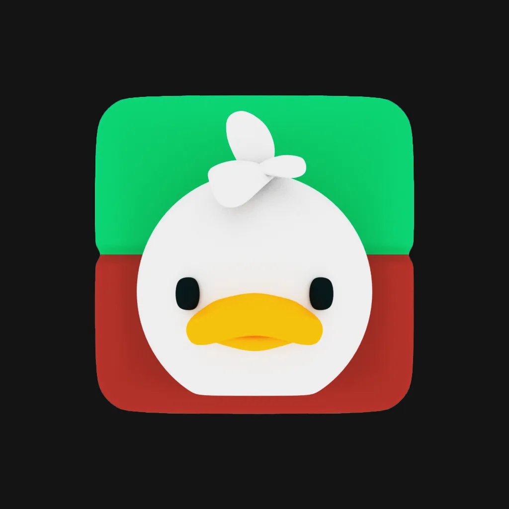 Quackler game icon on grey