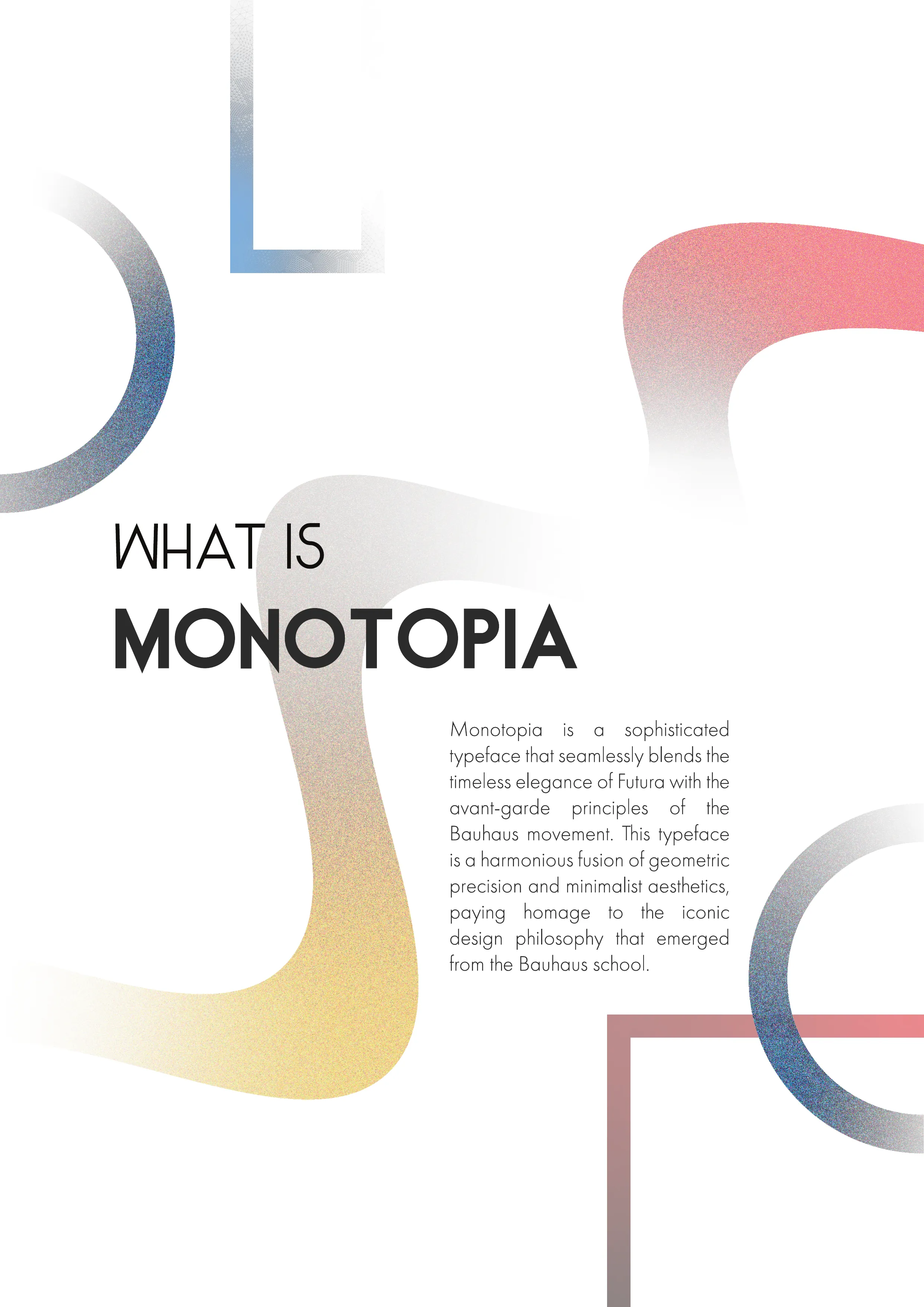 Typeface design book spread