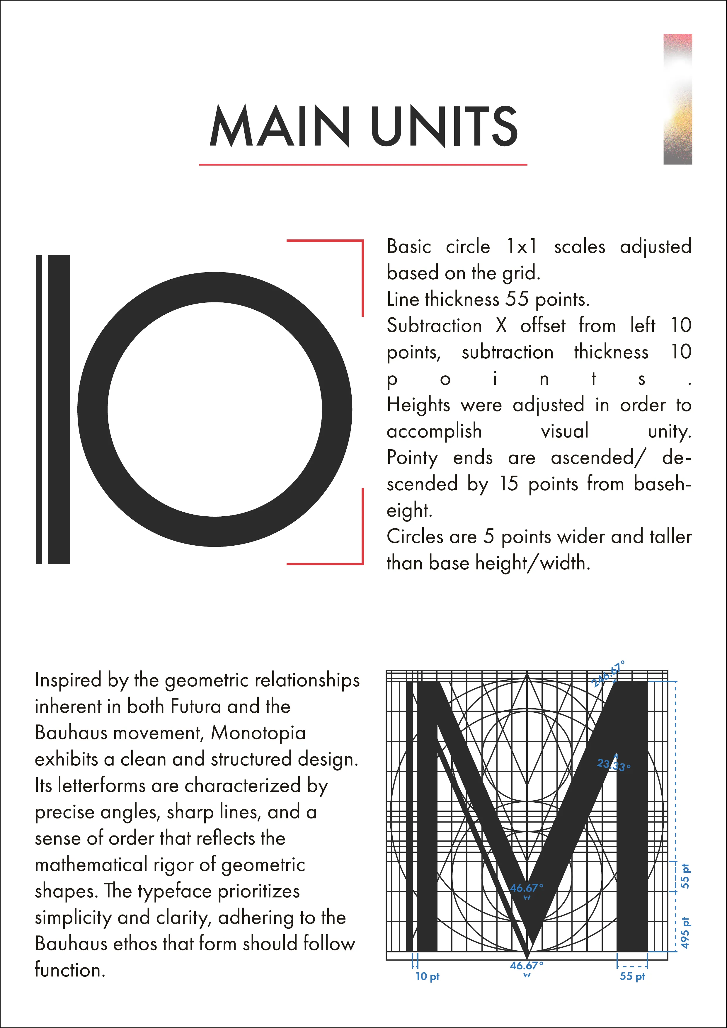 Typeface design book spread