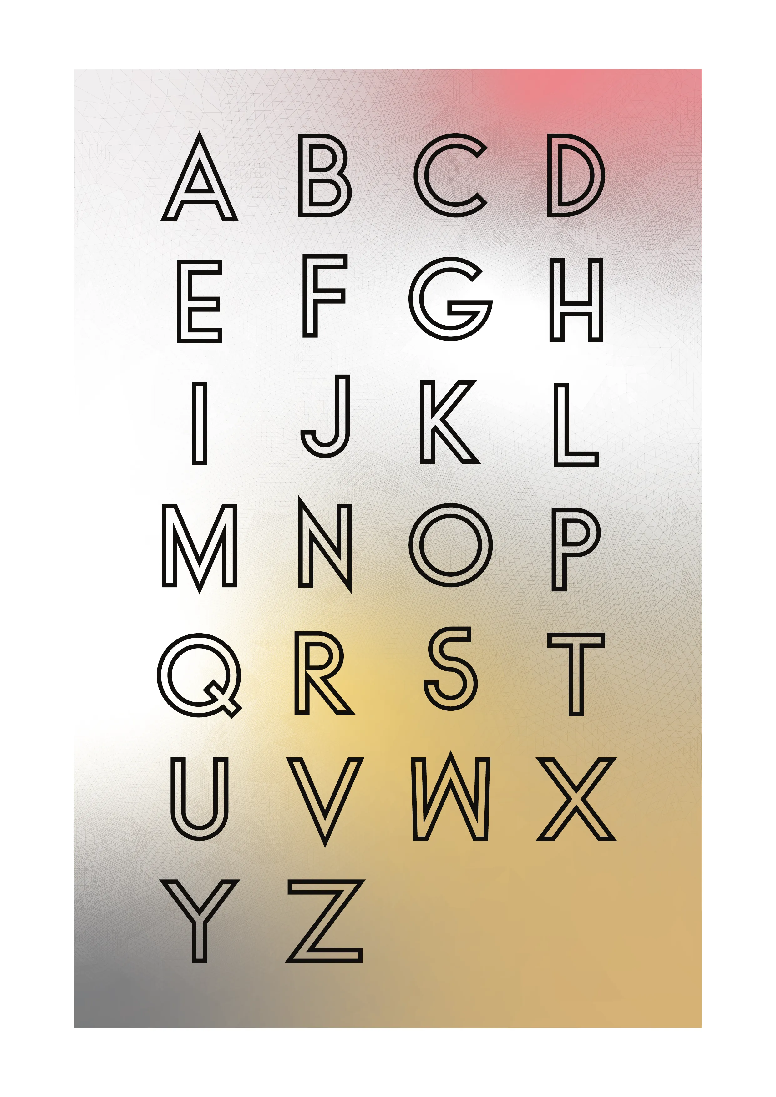 Typeface design book spread