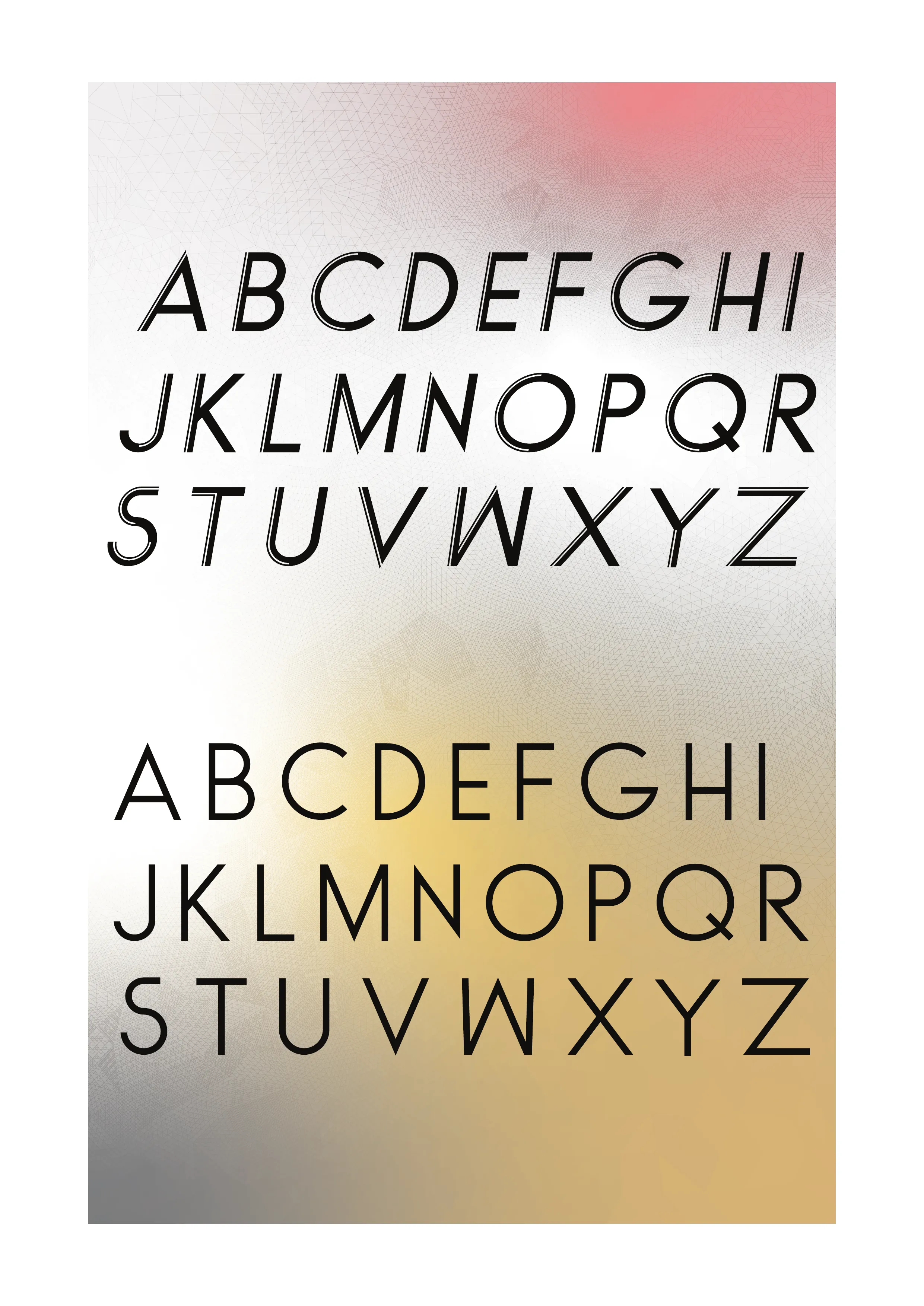 Typeface design book spread